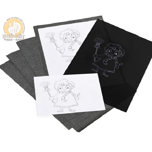 A4 BLACK CHARCOAL PAPER SPECIALIZED สําหรับการวาดภาพ PEOPLE