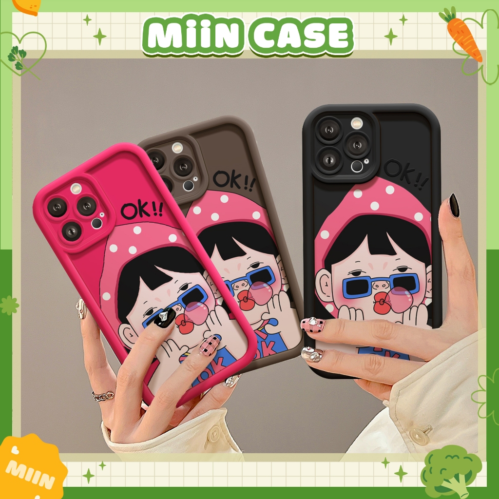 IPHONE Ok Baby High Edge Camera Case Premium กันกระแทก Soft - iP 6/6s/7/8/Plus/X/XS/XR/11/12/13/14/1