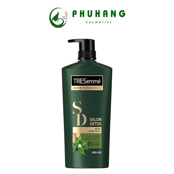 Tresemme TRESEMME Salon Detox Shampoo สําหรับผมสุขภาพดีและสะอาดล ้ ําลึกพร ้ อมขิงและชาเขียว 640g