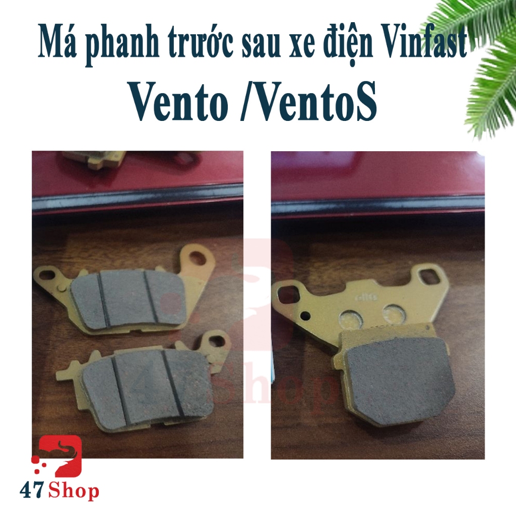 ผ้าเบรกหน้าและหลังรถยนต์ไฟฟ้า Vinfast Vento /Vento Neo ของแท้