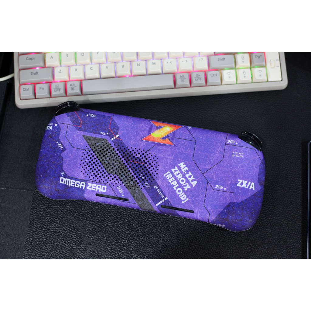 AYANEO 2, 2s, Geek 1s sticker Skin purple Gundam Omega Zero รุ่น (ฟิล์มนูน 3M ขออัพออนปรับแต่ง รายละ