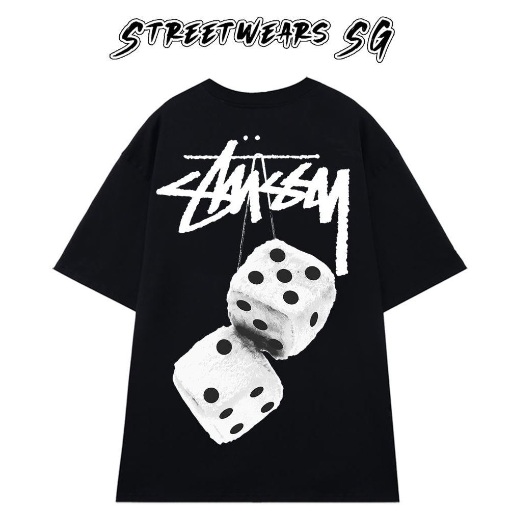 [Premium] เสื้อยืด Unisex Stüssy Dice Pink
