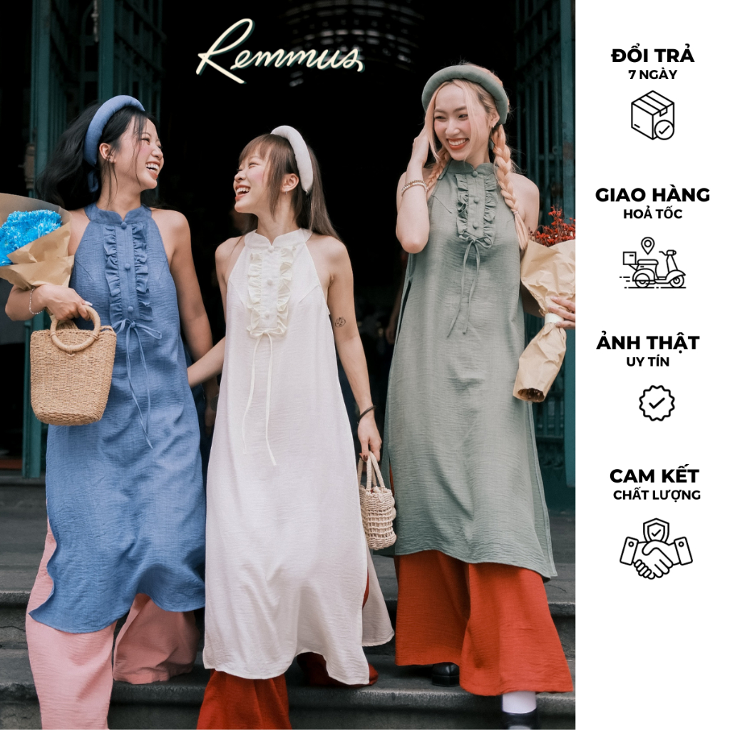 Ha Sen ao dai - Remmus นวัตกรรมดีไซน์ ao dai สําหรับผู้หญิง (ของขวัญฟรี)