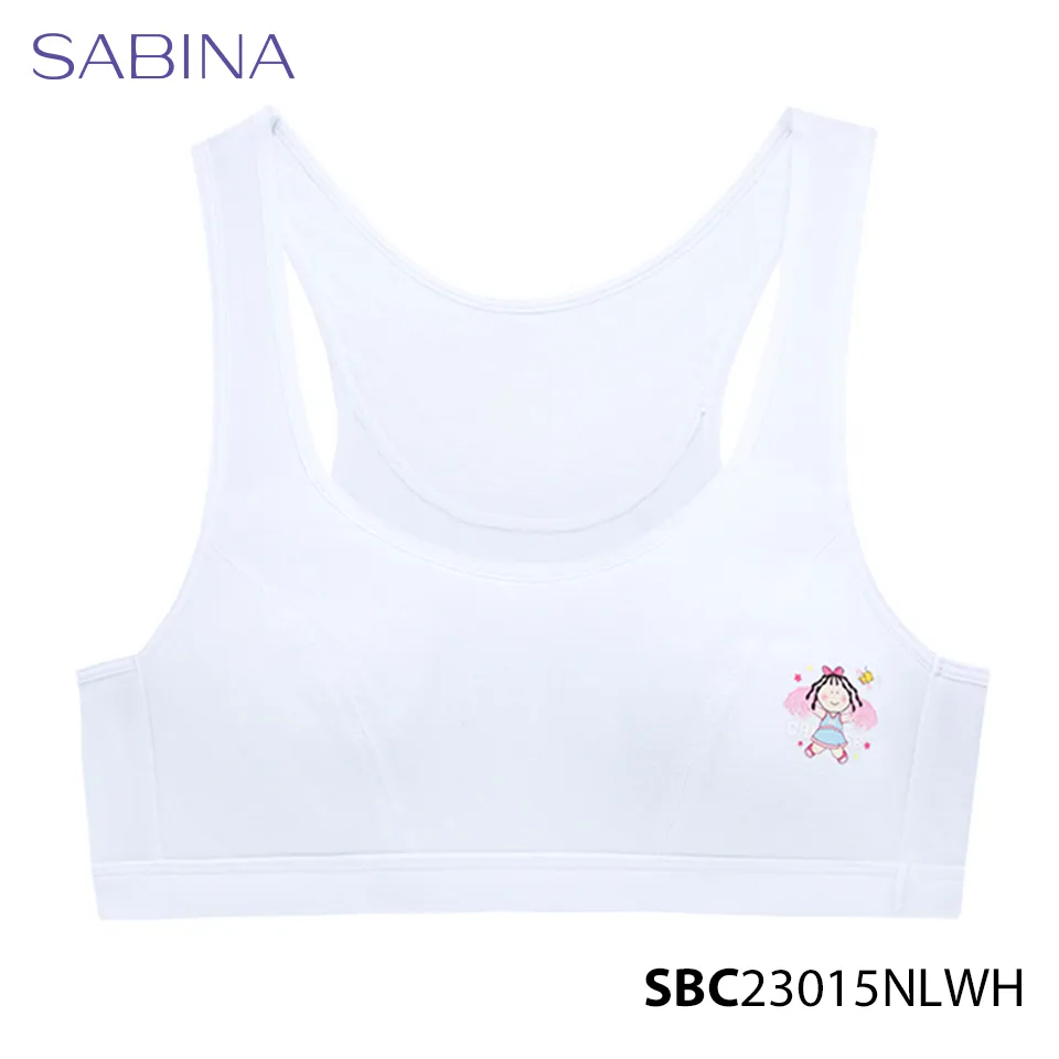 Cool Teen By Sabina White Thin Leaf Bra สําหรับสาว SBC23015