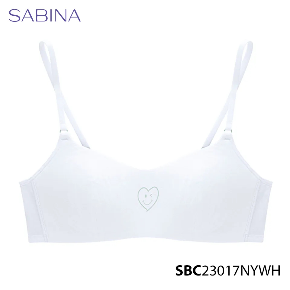 Cool Teen By Sabina White Thin Leaf Bra สําหรับสาว SBC23017