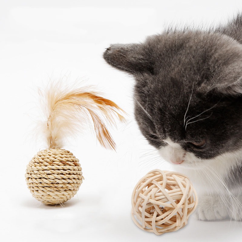 Combo of 2 Cat Toy Balls - Happy Cat