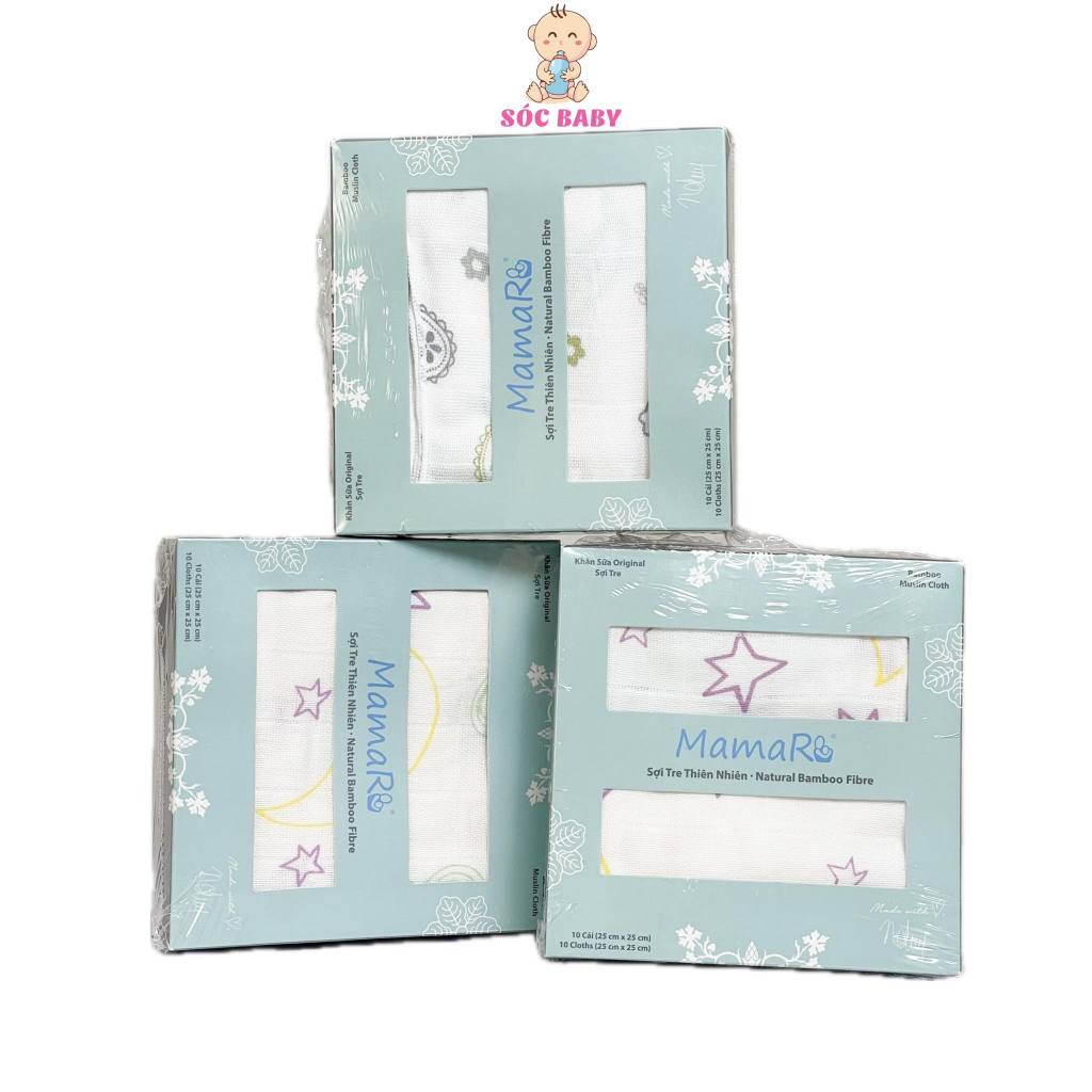 ผ้าขนหนู Mamaru MILK 10 ชิ้น 25x25ซม