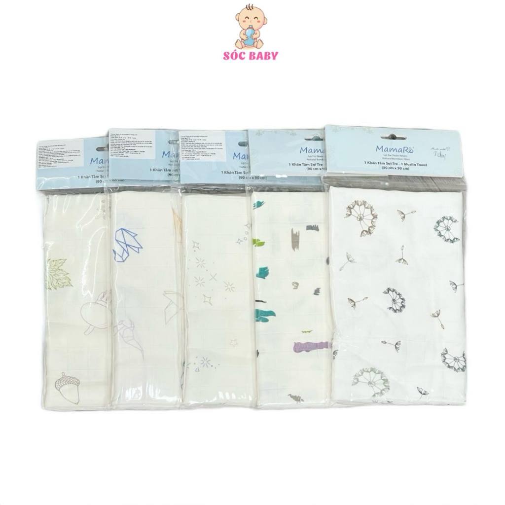 MamaRu ผ้าเช็ดตัว 90x90ซม