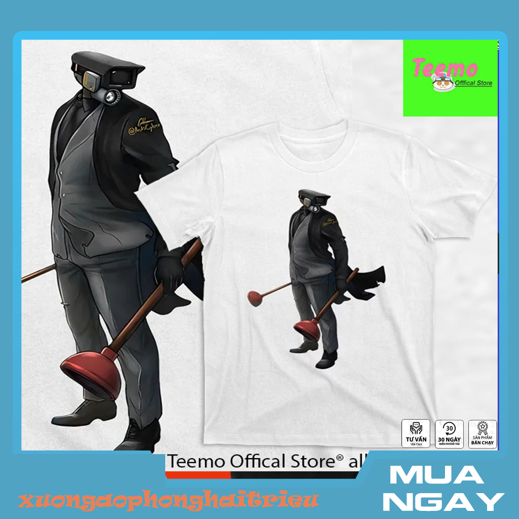 [Skibidi Toilet] Cute Skibidi Toilet Cameraman เสื้อยืดเด็ก ผ้านุ่มลื่น