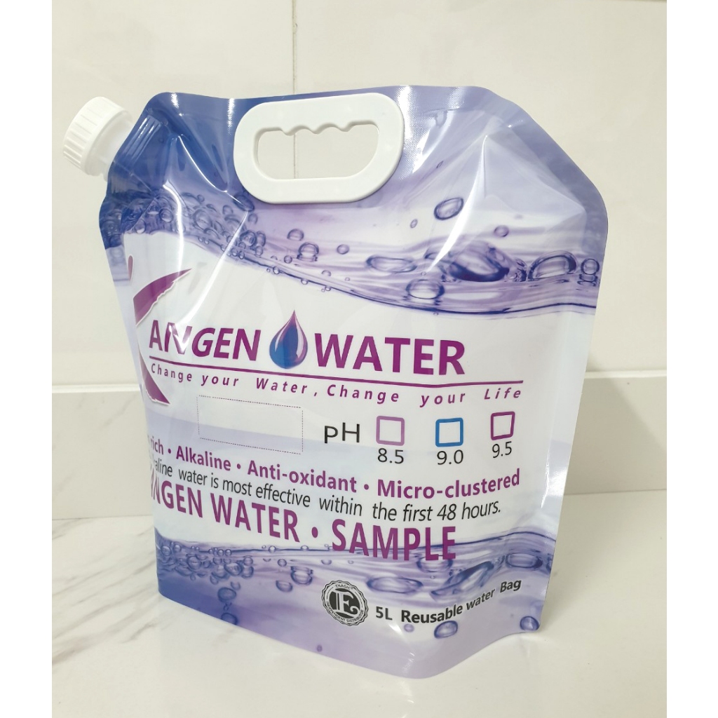 [รุ่นใหม่] Kangen-Enagic Water Bag 5liter เฉพาะสําหรับน้ําไอออนอัลคาไลน์ pH 8.5-9.5