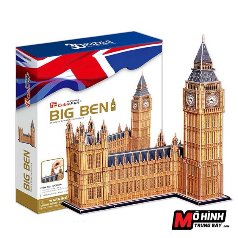 3d กระดาษ PUZZLE CUBICFUN BIG BEN WATCH TOWER