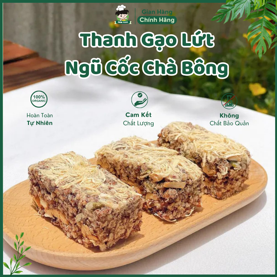 [ ประเภท 1 ] Eatclean Nutritious Cotton Brown Rice Bar Box 300g, Healthy Snacks, Mix Seed Bar