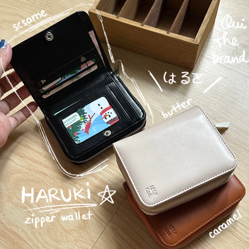 Haruki kiib Zipper Wallet - Haruki กระเป๋าสตางค์ซิปขนาดใหญ่ 2 ช่อง ( Ouithebrand )