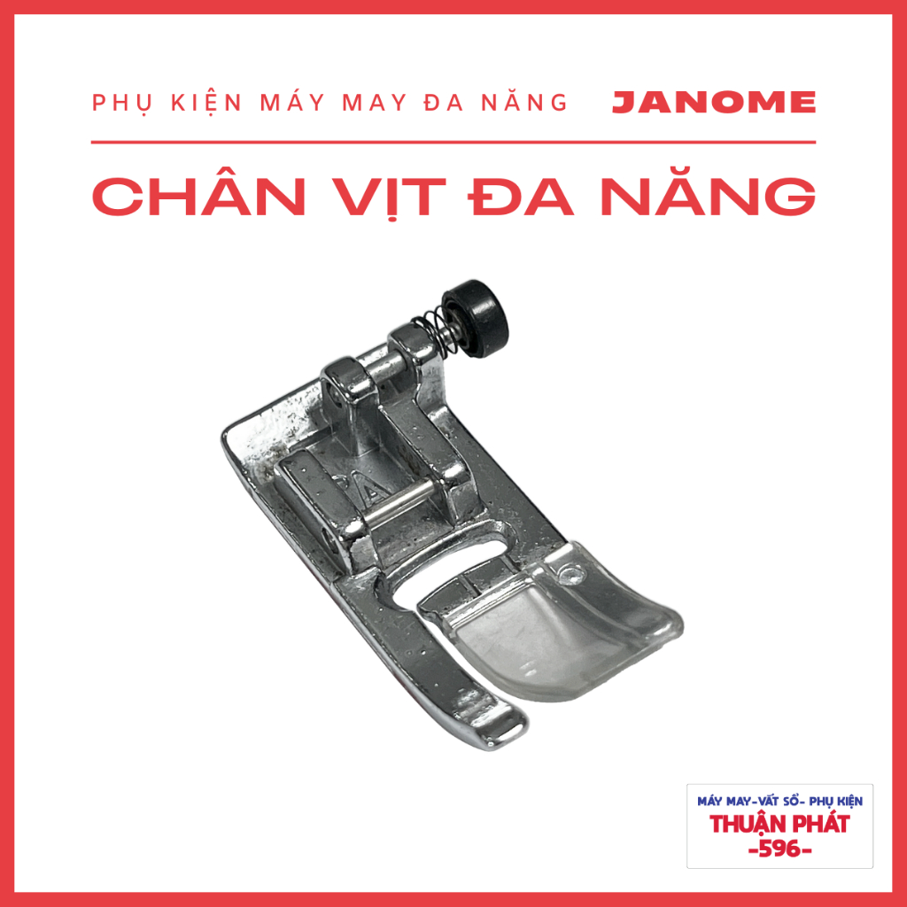 ตีนผีมัลติฟังก์ชั่น Zin สําหรับจักรเย็บผ้าอเนกประสงค์ Janome