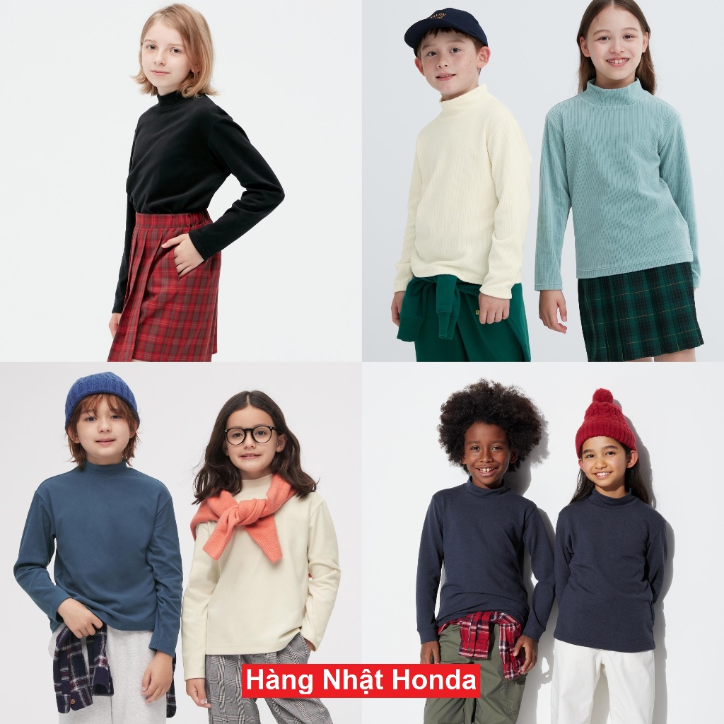 [Ahth Uniqlo] เสื้อสเวตเตอร์คอเต่าเด็ก - Tag Japan