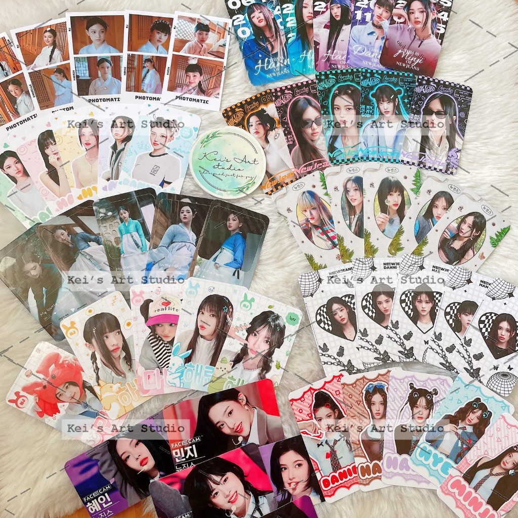 [CARD DES] โฟโต้การ์ด 1 ชุด 5 ชิ้น - 5mem ออกแบบ NEWJEANS: Minji, Hanni, Danielle, Haerin และ Hyein