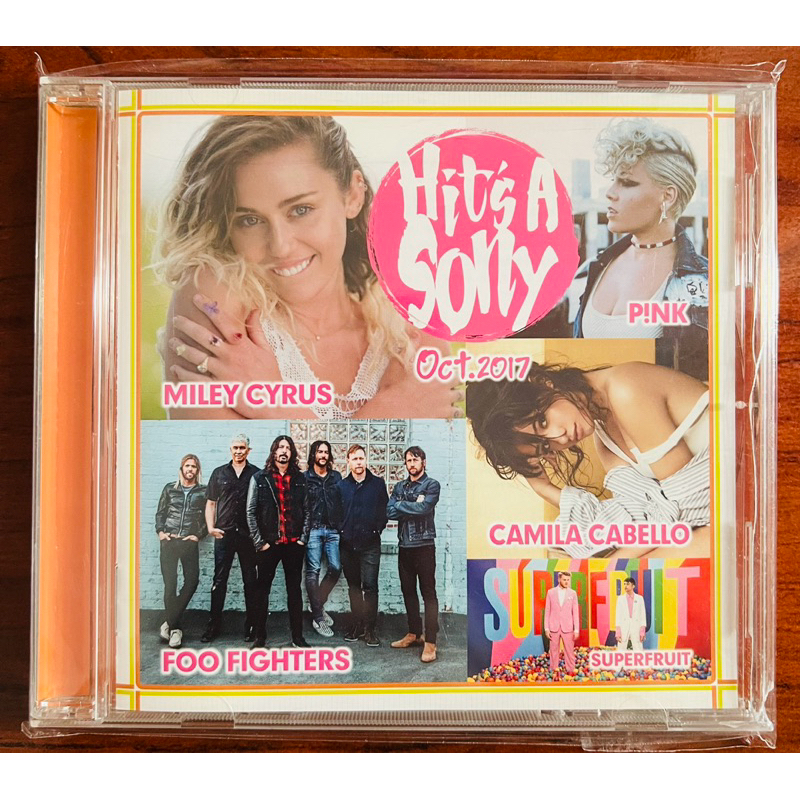 Cd used - Hits A Sony Oct.2017 - Miley Cyrus, Camila Cabello, Pink, Kesha, Harry Styles, The Chainsm