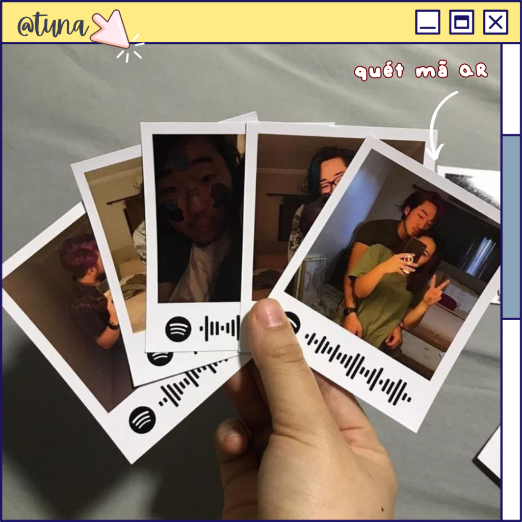 Print Spotify Frame Photos (SCAN CODE) พิมพ์ภาพถ่ายเปลี่ยนเพลงชื่อได้ตามต้องการ