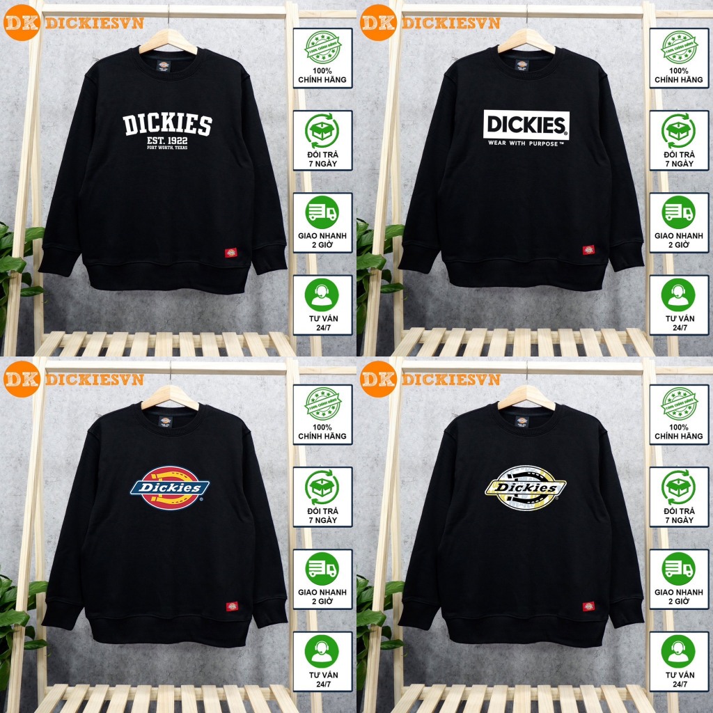 (ของแท้) เสื้อกันหนาว dickies - เสื้อสเวตเตอร์แขนยาว dickies