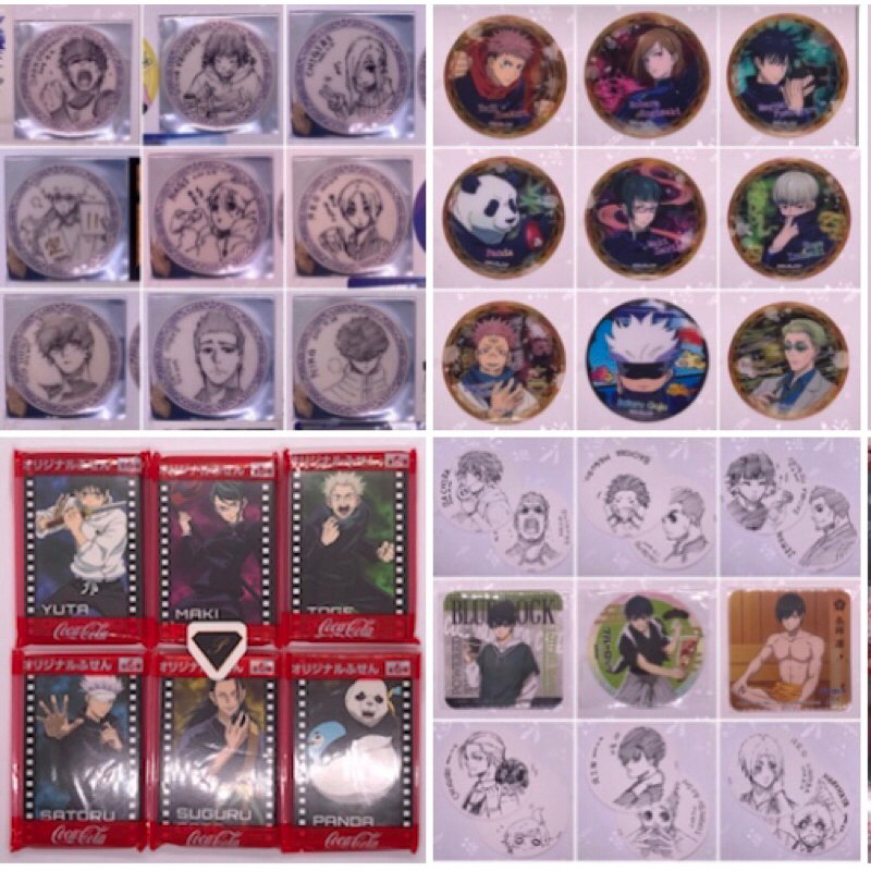Otakutpstore แหล่งญี่ปุ่นของแท้ที่วางโทรศัพท์ผ้าทําความสะอาดกระจกบันทึกจานรองแก้ว Jujutsu Kaisen Bluelock Blue lock