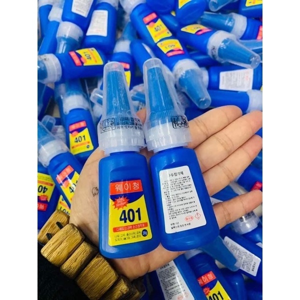 กาว 401 ของแท้ กาวติดเล็บปลอมสุดแรง 20ก เหนียวสุดๆ