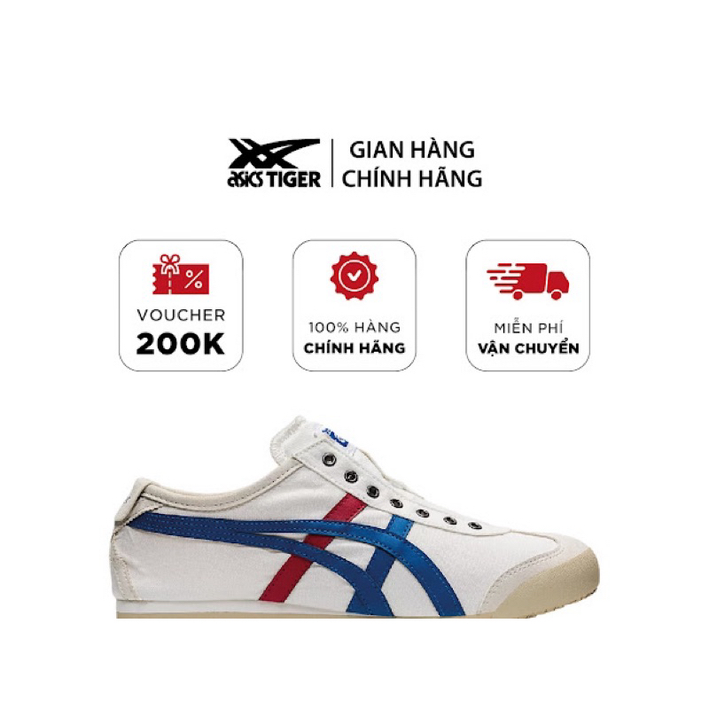 [GENUINE ] Onitsuka Tiger Mexico Shoes 66'White Tricolor ' 1183A360-121 รองเท ้ า Onitsuka Tiger Mexico 66'White Tricolor'White Tricolor' 1183A360-121 รองเท ้ า Onitsuka Tiger Mexico