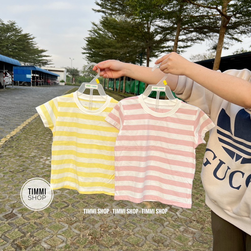 เสื้อยืดแขนสั้น Muji Made in Japan เสื้อเชิ้ตเด็กชายและเด็กหญิงลายทางของแท้ ขนาด 80-150 (ลิงค์ 1)