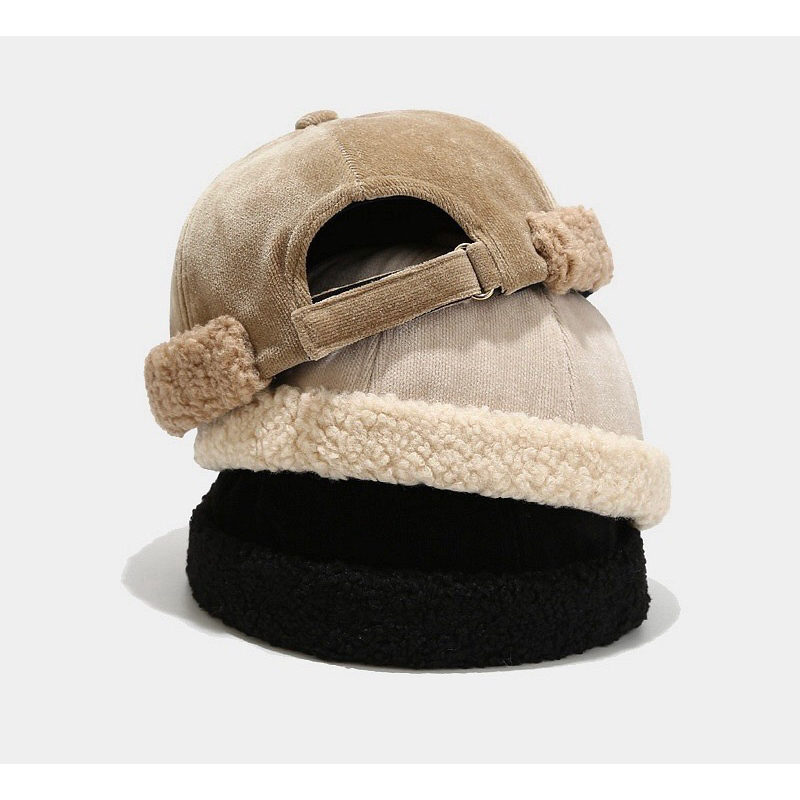 SUPER BEAUTIFUL MIKI HAT WITH FUR TRIM สําหรับผู้ชายและผู้หญิง