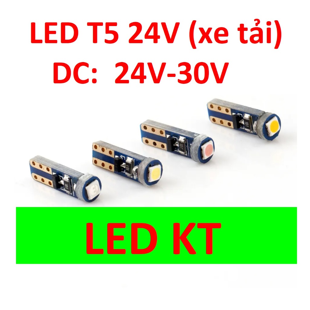 หลอดไฟ led T5 DC 24V 2 ดวงสําหรับรถบรรทุกติดตั้งบนแดชบอร์ด มาตรวัดความเร็ว ไฟ led