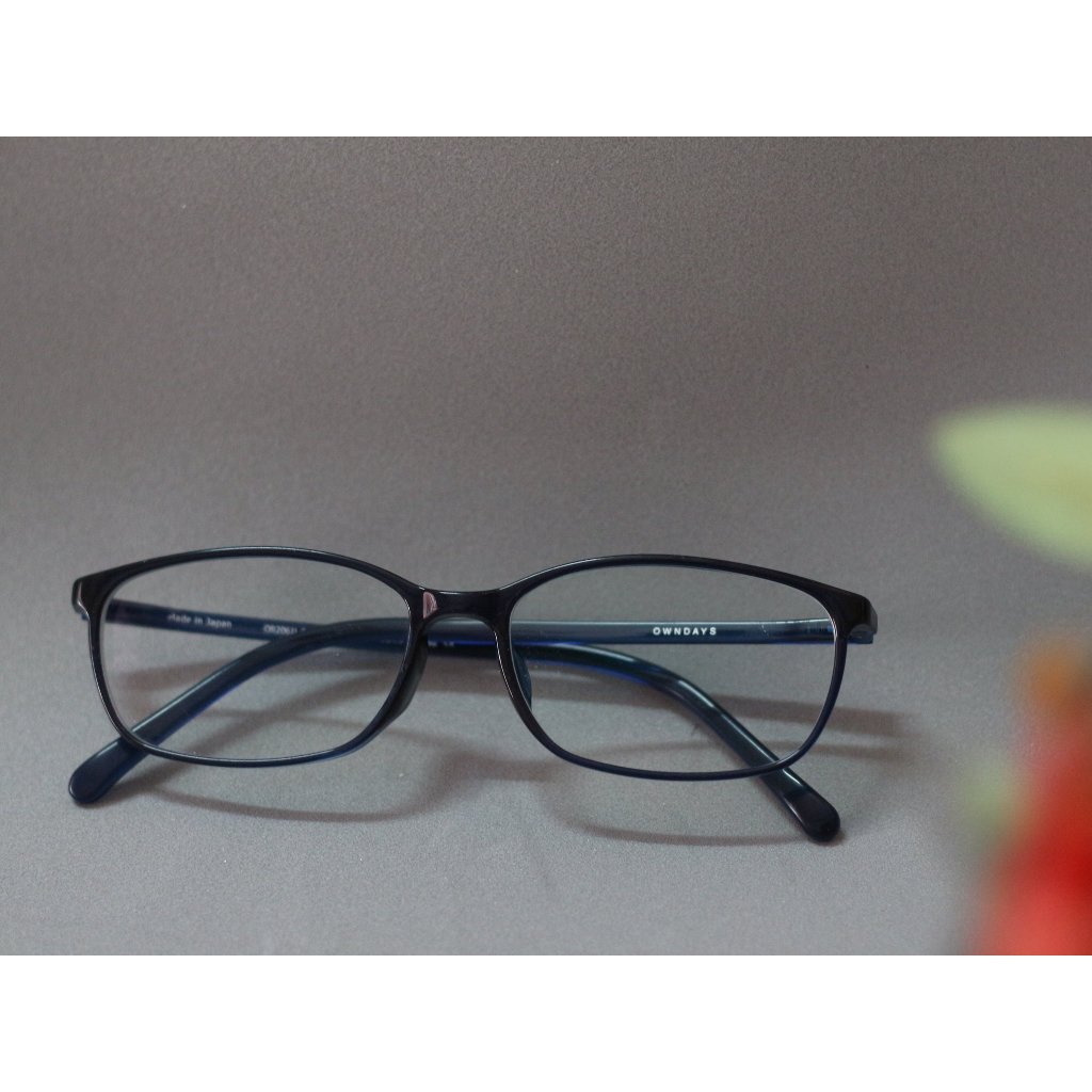 OWNDAYS กรอบแว่นตาสีเขียวทรงสี่เหลี่ยมของแท้ 2Hand - T6.8