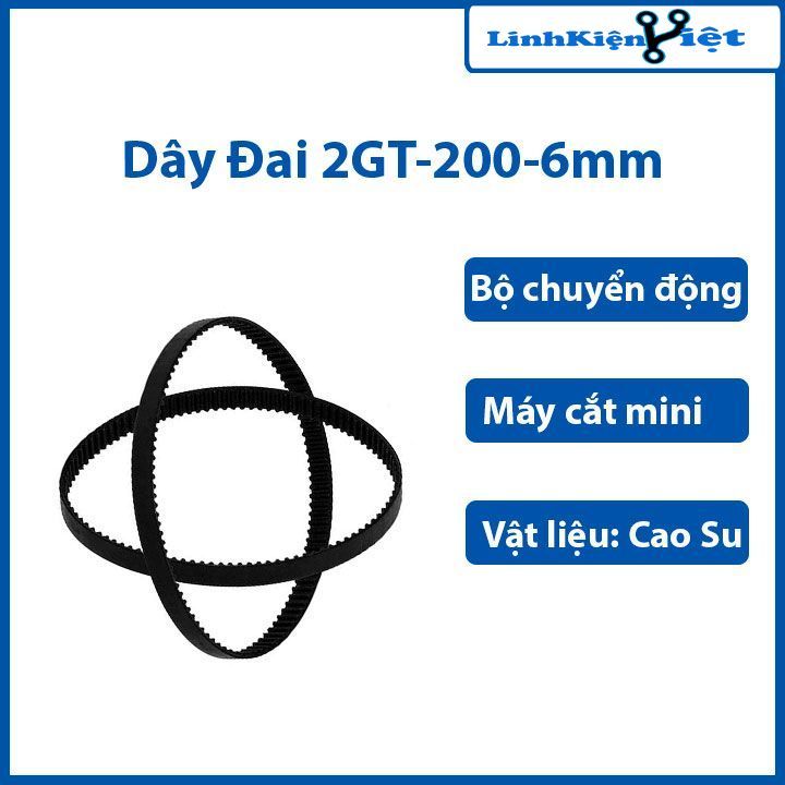 เข ็ มขัด 2GT-200-6mm