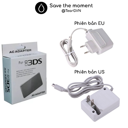 เครื่องชาร์จมาตรฐาน 220V สําหรับ Nintendo ใหม่ 3DS XL/3DS/2DS/DSi/DS Lite