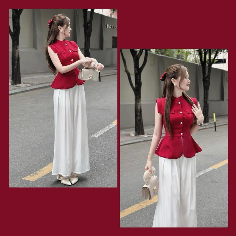 Set เสื้อแดงพร้อมกางเกงขาว (STANDARD TYPE 1)