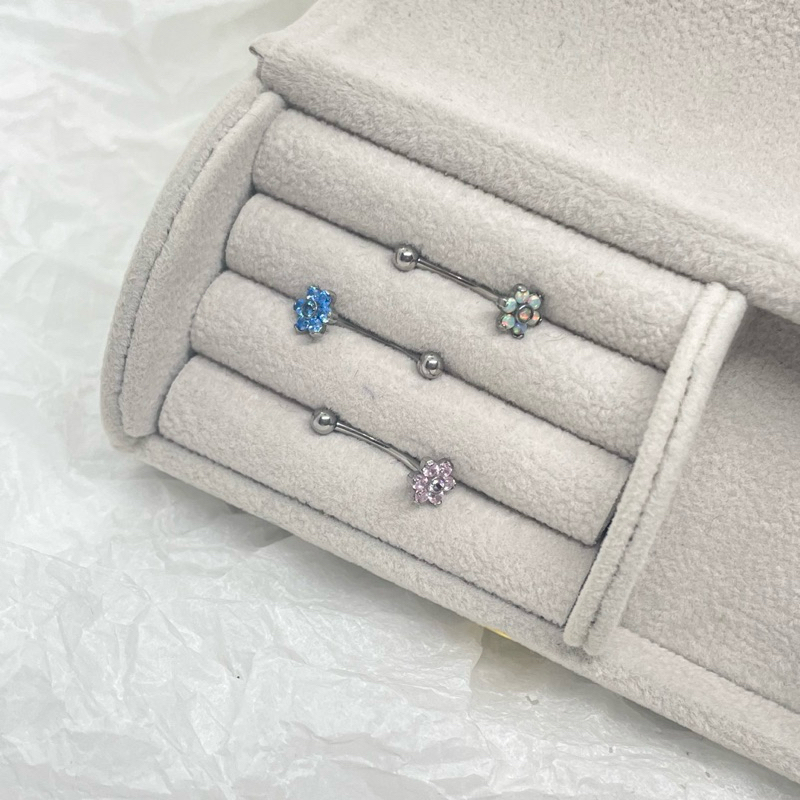 ดอกหินทรงโค้ง Titanium (12mm) (G23) • Lamontshop