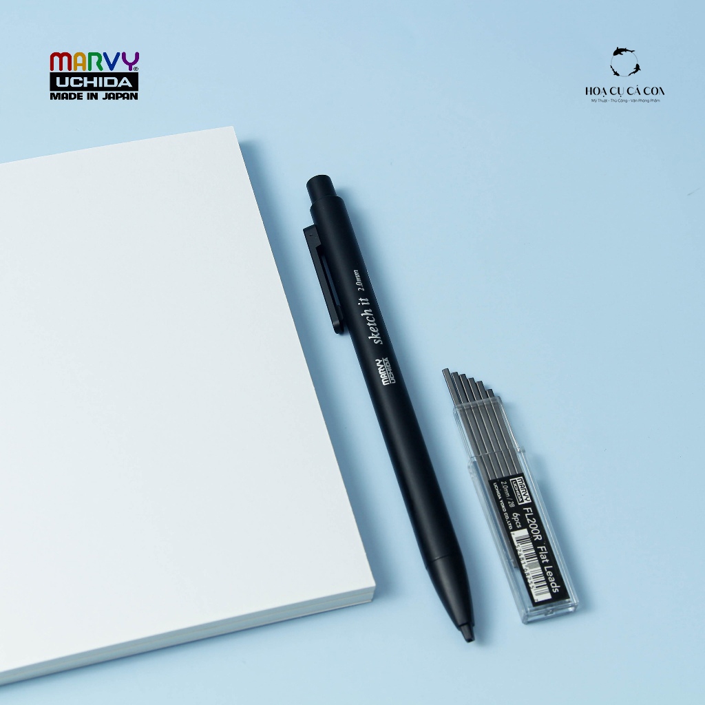 [FISH] Sketch-it 2.0mm Marvy Uchida ดินสอปลายปากกาแบน - ดินสอสเก็ตช์ปลายปากกาแบน - ดินสอปลายปากกา Ma