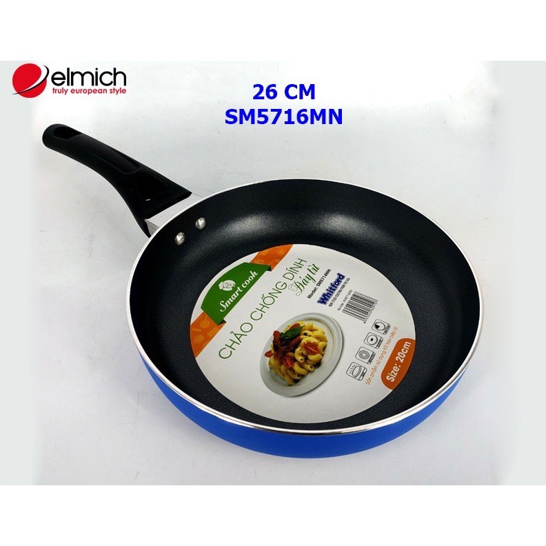 Elmich กระทะนอนสติ๊กก้นแม่เหล็ก (Smartcook) ขนาด 24/26cm SM5714MN / SM5715MN / SM5716MN / SM5717MN /