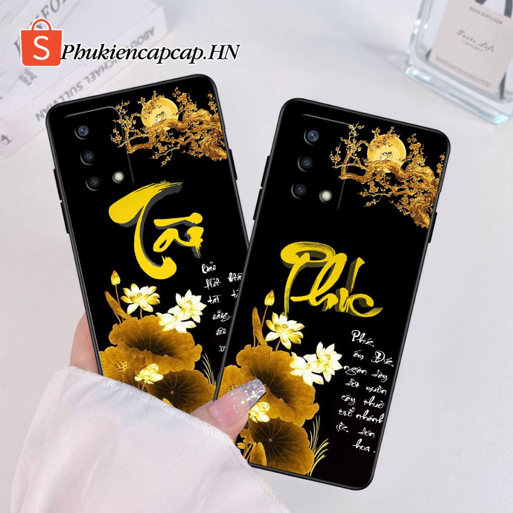 เคส Oppo A95 / A95 5G - เคส Oppo พิมพ์ด้วยคําเรียกเก็บเงิน, ดอกบัว, Tai Duc, Ring