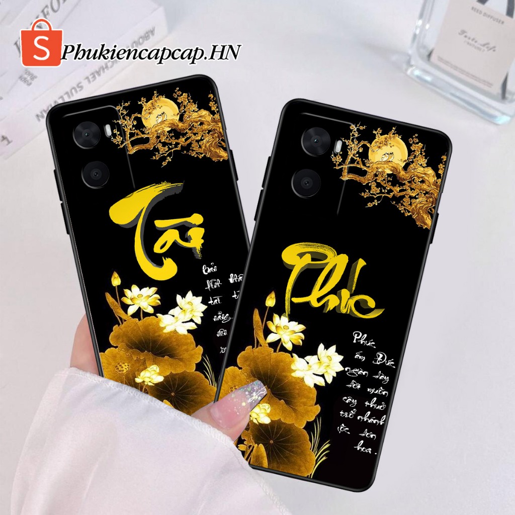 เคส Oppo A76 / A96 - เคส Oppo พิมพ์ด้วยคําเรียกเก็บเงิน, ดอกบัว, Tai Duc, Ring