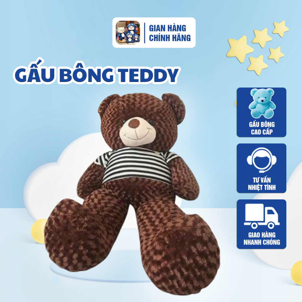 Teddy Bear 5 Star Teddy Bear - Super Big Teddy Bear Brown, Ruffled Bear Hugging And Sleeping Super Like