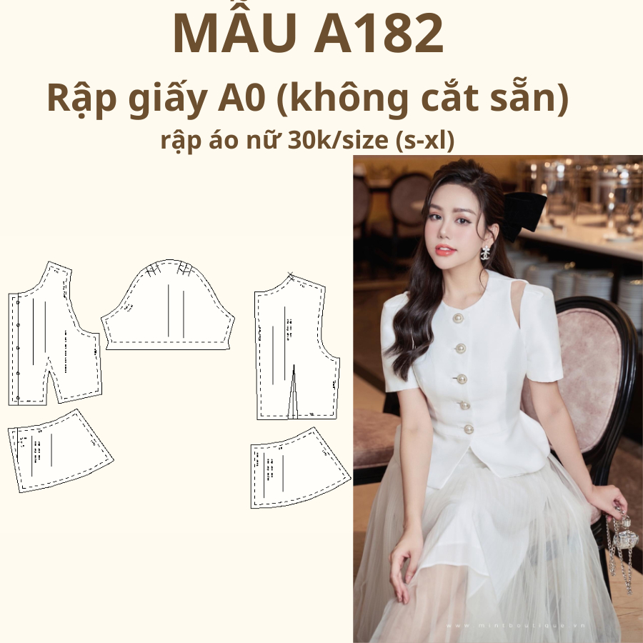 แผ่นกระดาษ A0 เสื้อเชิ้ตมีสไตล์ A182
