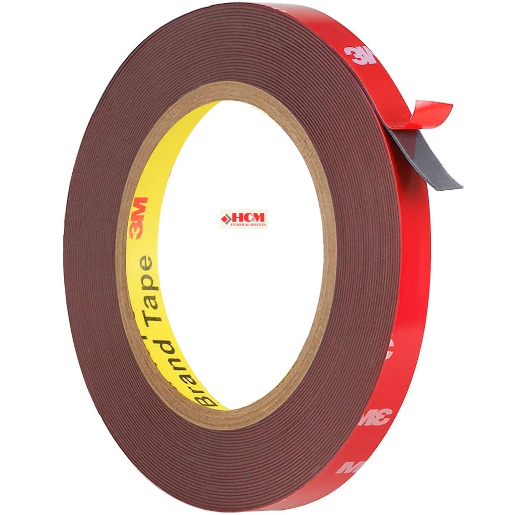 3M 4229P ม้วนเทปสองหน้า 3M โฟมนิรภัย หนา 0.76 มม. สีเทาเข้ม เฉพาะรถติดกาว