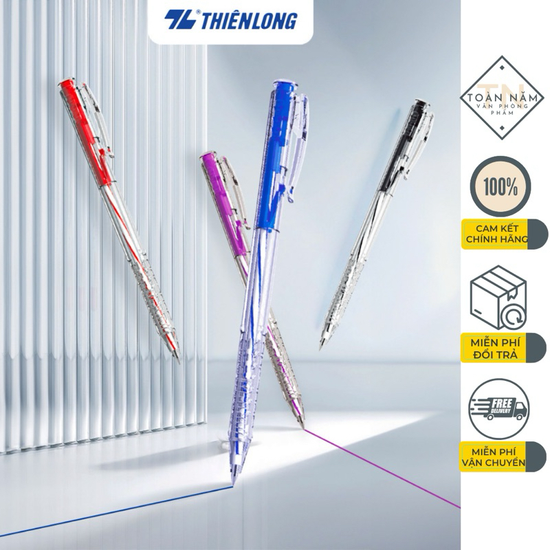 Thien Long Ballpoint Pen TL027 จังหวะเล็ก 0.5mm (สินค้าแท้) - 1 ชิ้น