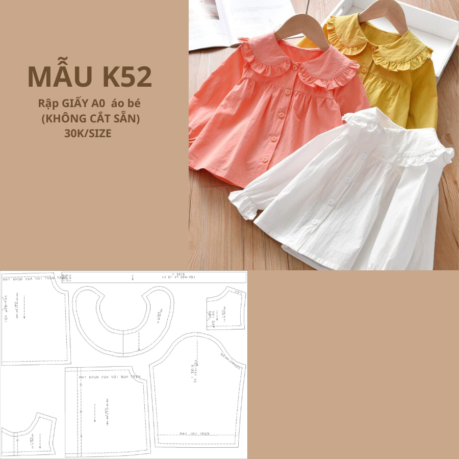 แผ่นกระดาษ A0 BABY SHIRT K52
