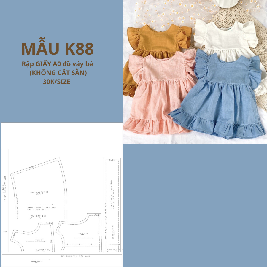 แผ่นกระดาษ A0 BABY DRESS K88