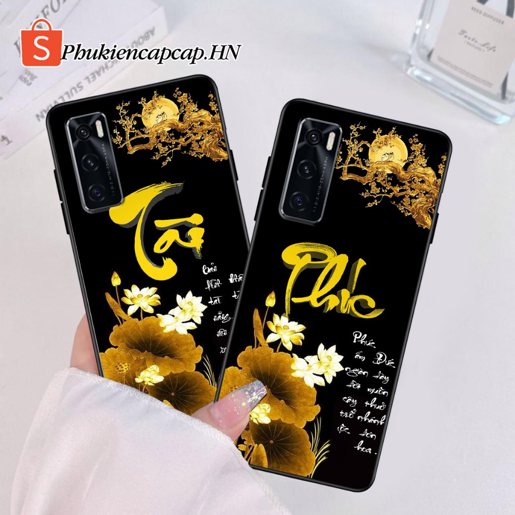 เคส Vivo V20 SE / V20SE - เคส Vivo พิมพ์ด้วยคําเรียกเก็บเงิน, ดอกบัว, Tai Duc, Ring