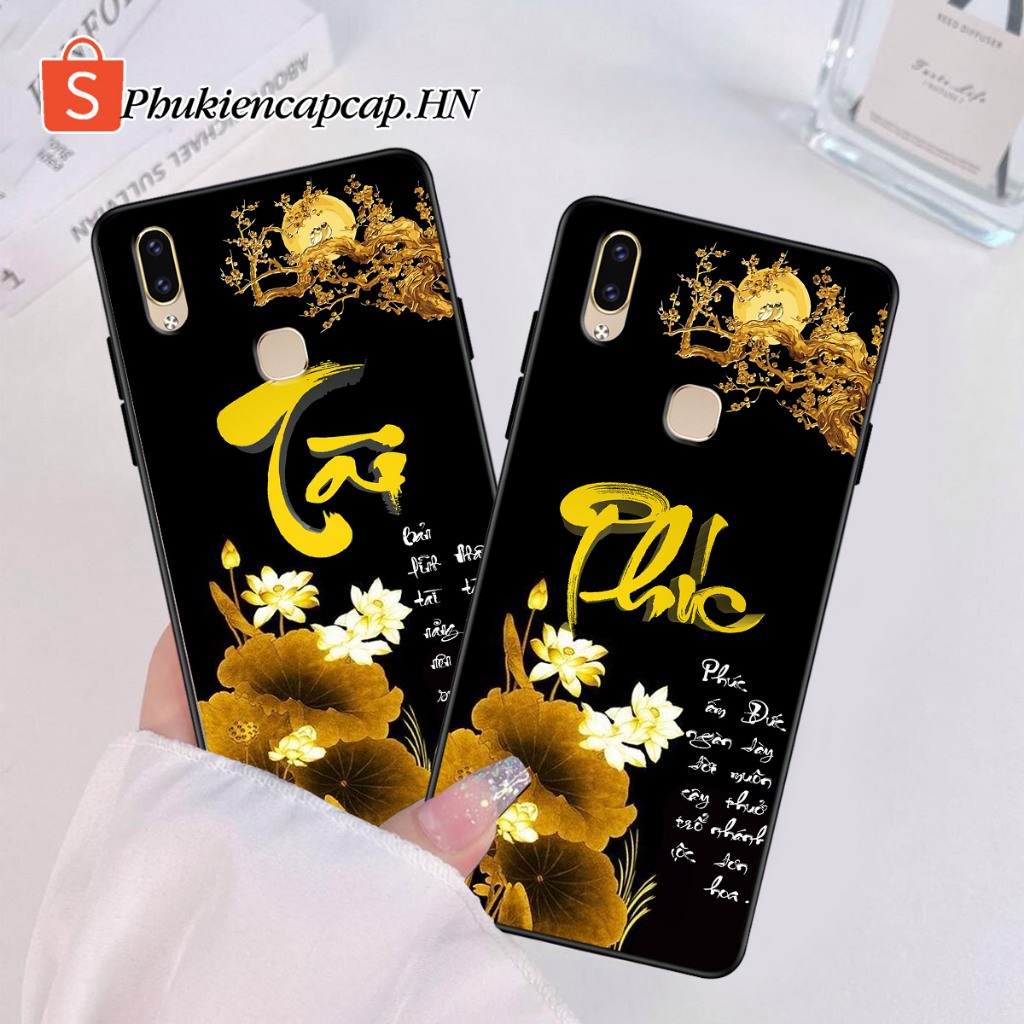 เคส Vivo V9 - Y85 - เคส Vivo พิมพ์ด้วยคําเรียกเก็บเงิน, ดอกบัว, Tai Duc, Ring