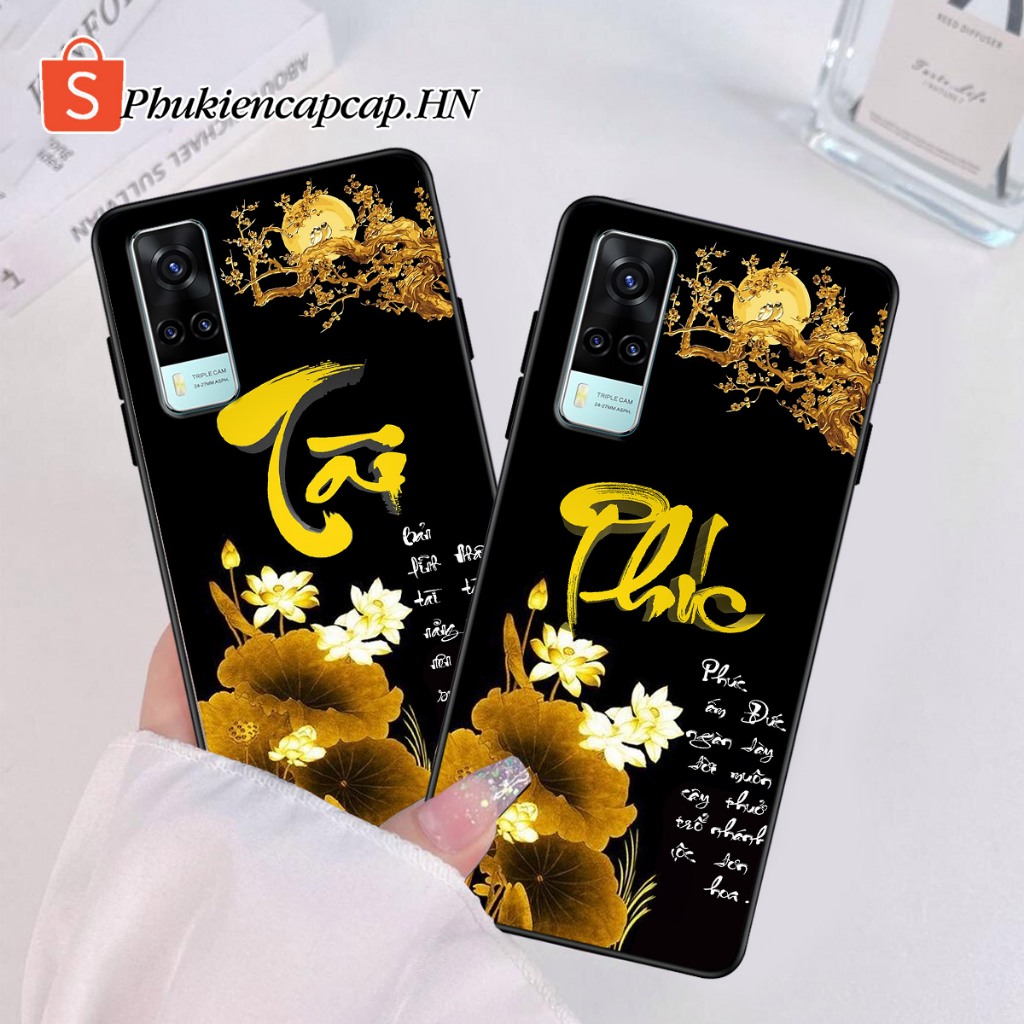 เคส Vivo Y51 2020 - Y53s - เคส Vivo พิมพ์ด้วยคําเรียกเก็บเงิน, ดอกบัว, Tai Duc, Ring