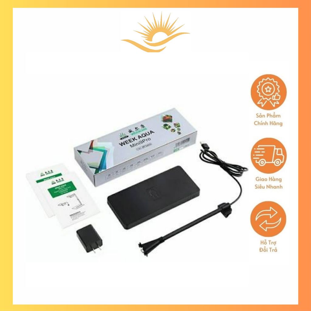 Week Mini 9 Pro RGB-UV ไฟตู้ปลาสําหรับมินิ ตู้ไม้น้ํานาโน