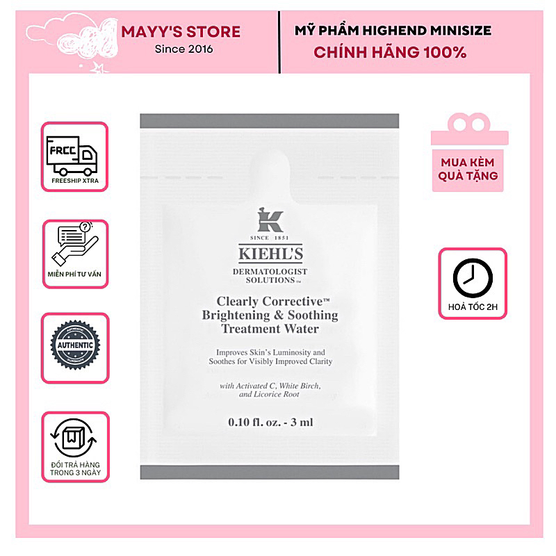 Kiehls Clearly Corrective Treatment Water แพ ็ ค 1.5มล | Blurring Blemishes