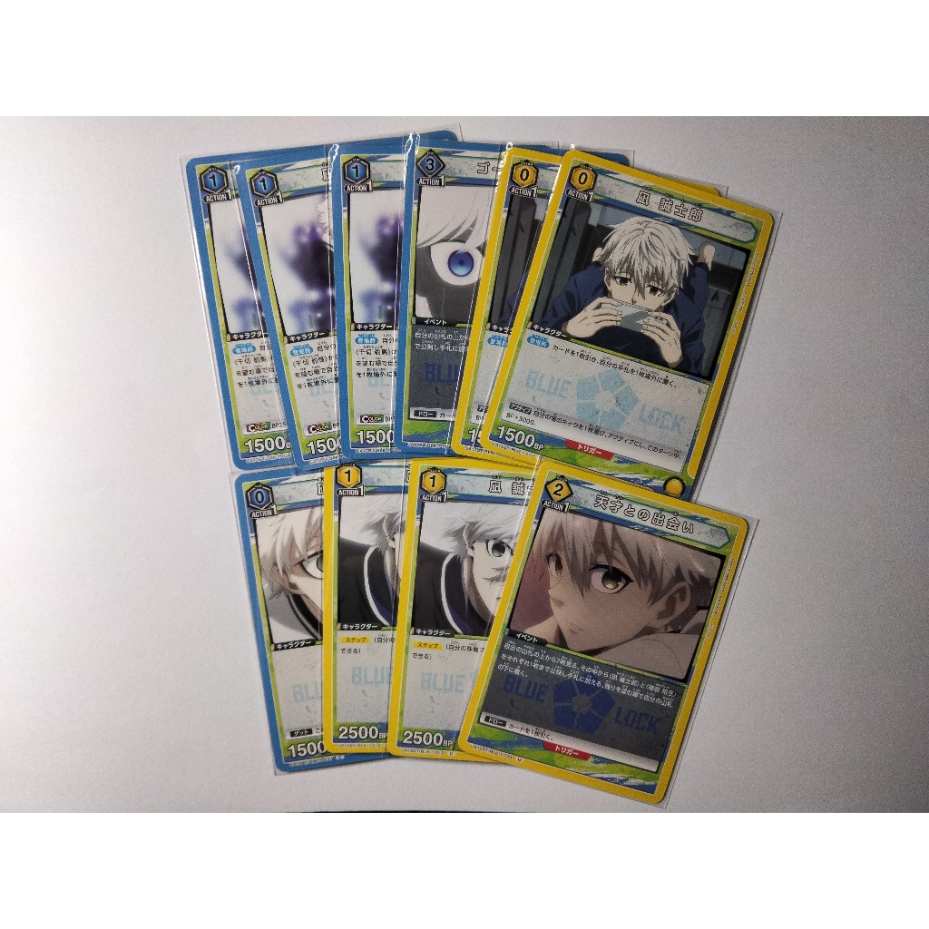 (มีจําหน่าย) การ์ดปิด Anime Blue Lock char Nagi